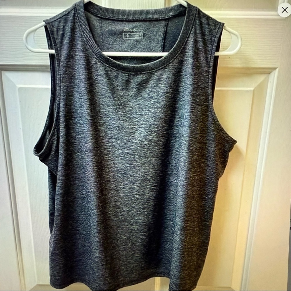 Eddie Bauer‎ gray Sleeveless tank top woman’s size L workout exercise layering